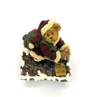 Boyds Bear Collection Klaus Jinglebear Music Box Up on the Roof Top Tested Works